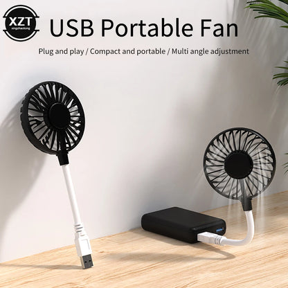 Portable USB Fan Mini Air Cooler Fan Summer Camping Office Table Fan Ventilator USB Cooling Fan