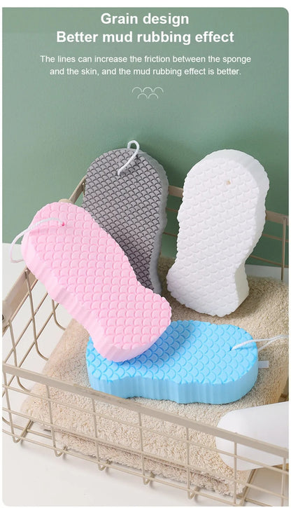 Body Cleaning Bath Sponge Rubbing Mud Without Hurting Scrubber Shower Sponge